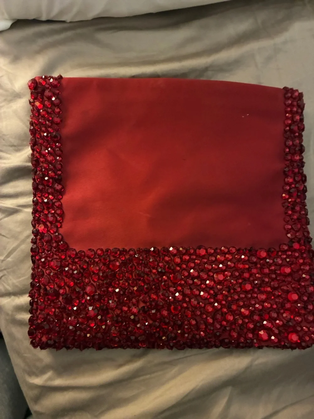 Banana Republic‎ Red Jeweled Clutch Wristlet
